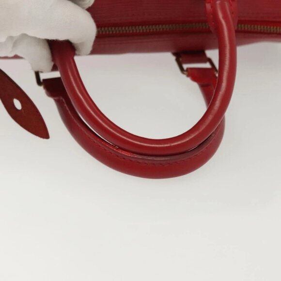 LOUIS VUITTON Epi Speedy 25 Hand Bag Castilian Red - Picture 9 of 16